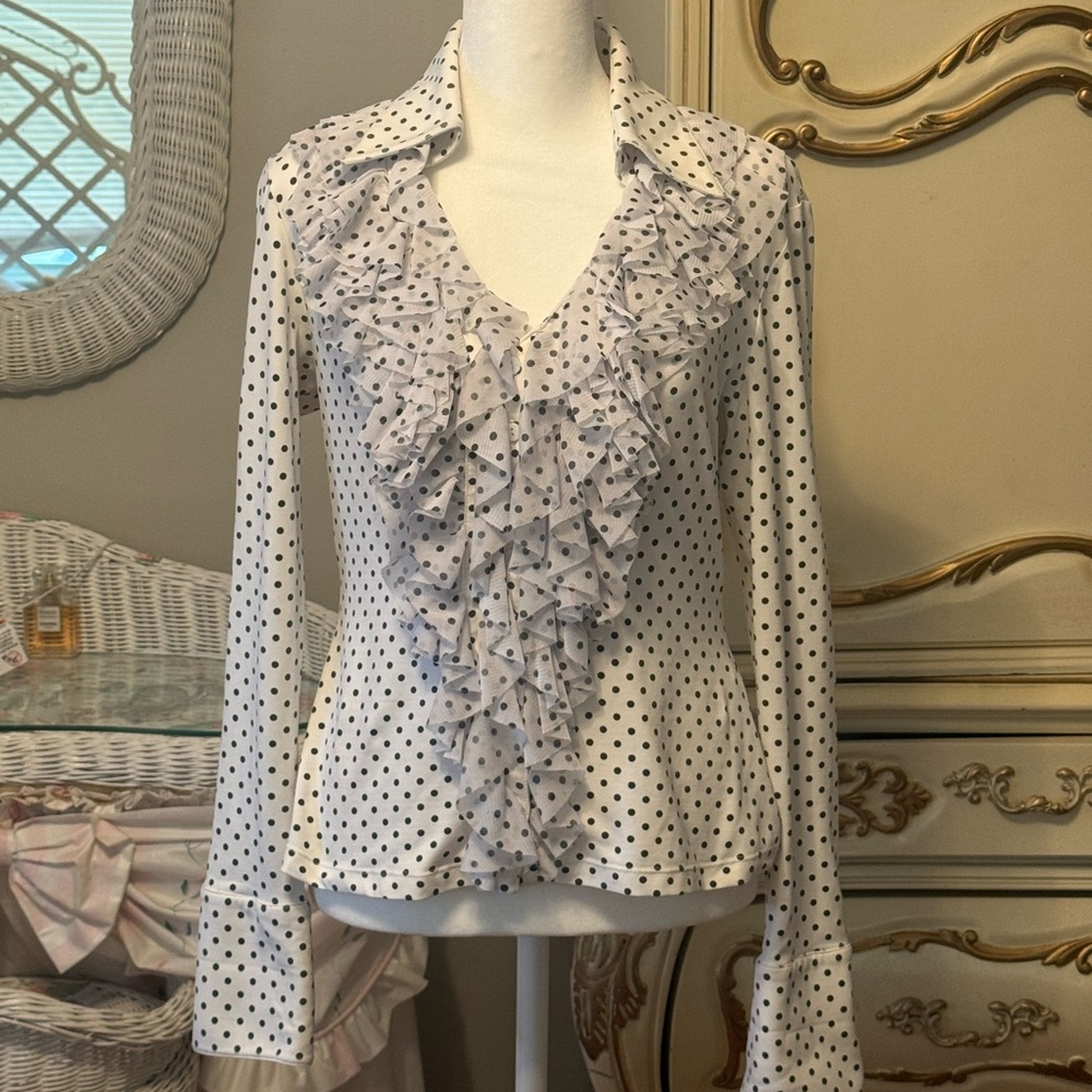Vintage Polka Dot Blouse
